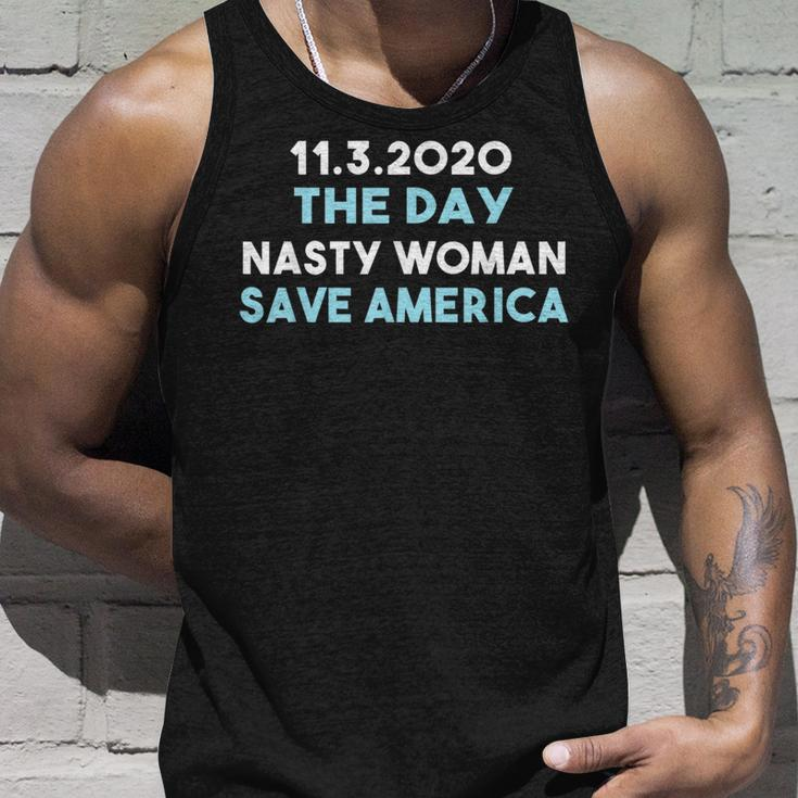 1132020 Day Nasty Woman Save America Funny Gifts Unisex Tank Top Gifts for Him