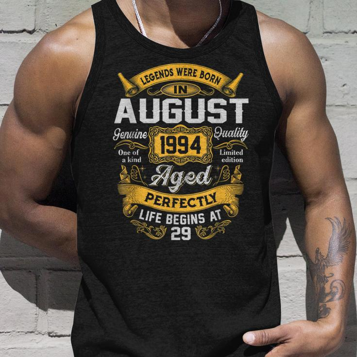 29Th Birthday 29 Years Old Legends Born August 1994 Tank Top Gifts for Him