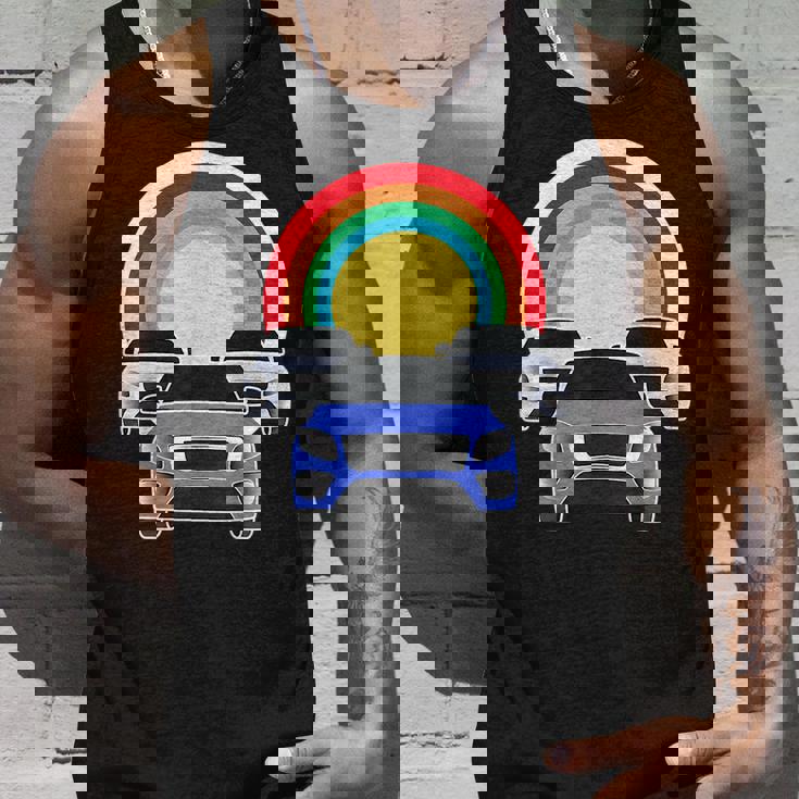 3 Cars Race Automobile Roadtrip Travel Car Drive Graphic Cars Tank Top Gifts for Him