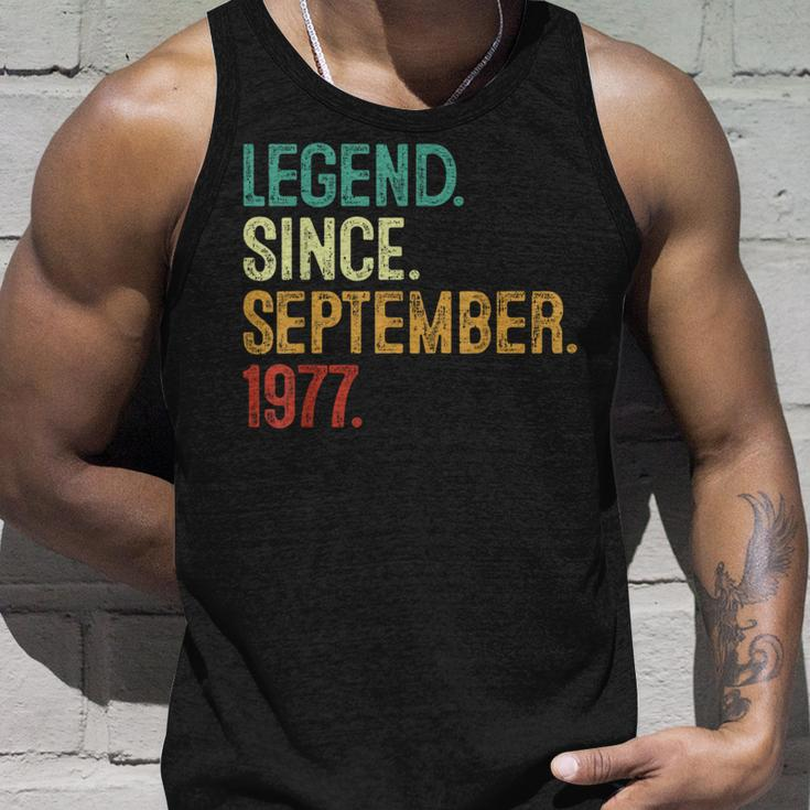 46 Years Old Legend Since September 1977 46Th Birthday Tank Top Gifts for Him