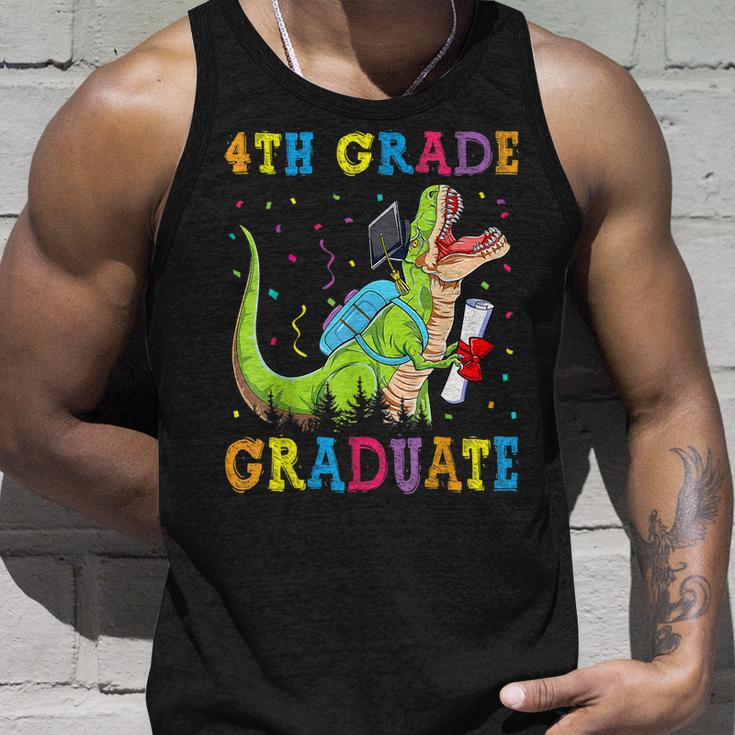 4Th Grade Graduate Dinosaur Trex 4Th Grade Graduation Unisex Tank Top Gifts for Him