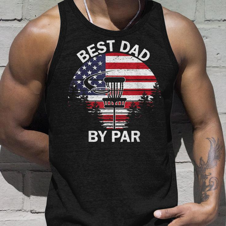 4Th Of July Best Dad By Par Disc Golf Men Fathers Day Unisex Tank Top Gifts for Him