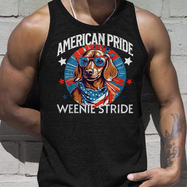 4Th Of July Funny Dachsund Weiner Dog Weenie Usa America Unisex Tank Top Gifts for Him
