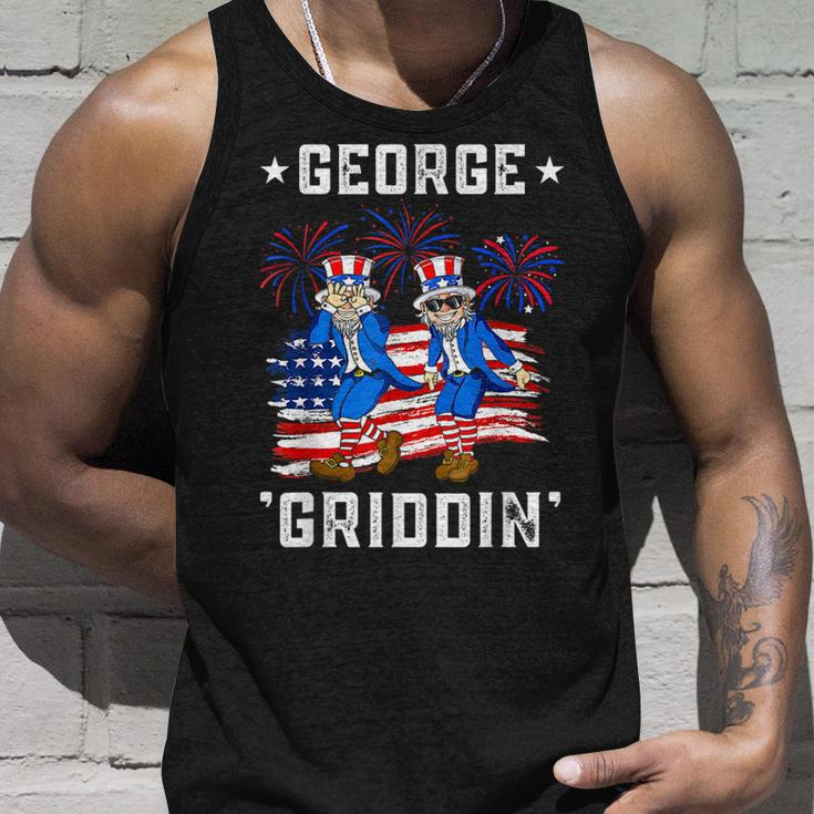 4Th Of July George Washington Griddy George Griddin Funny Unisex Tank Top Gifts for Him