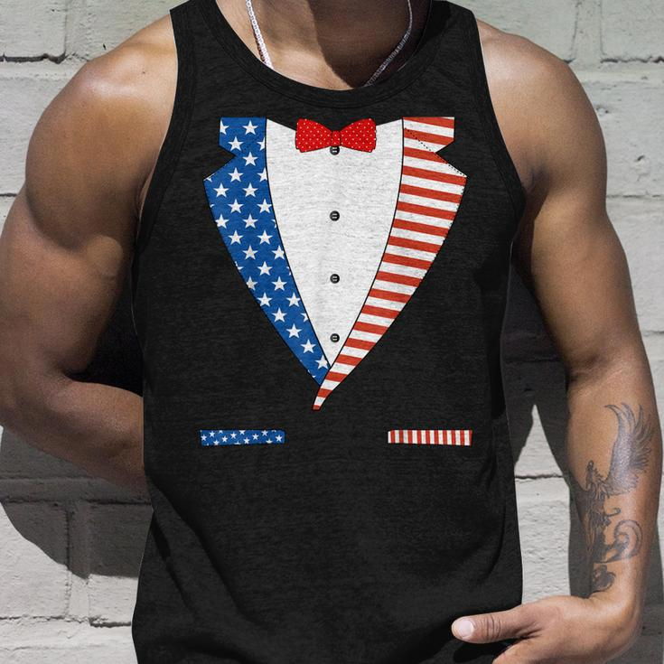4Th Of July Independence Day American Flag Tuxedo Unisex Tank Top Gifts for Him