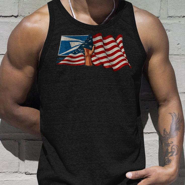4Th Of July Independence Day Your Name Us Postal Service Unisex Tank Top Gifts for Him