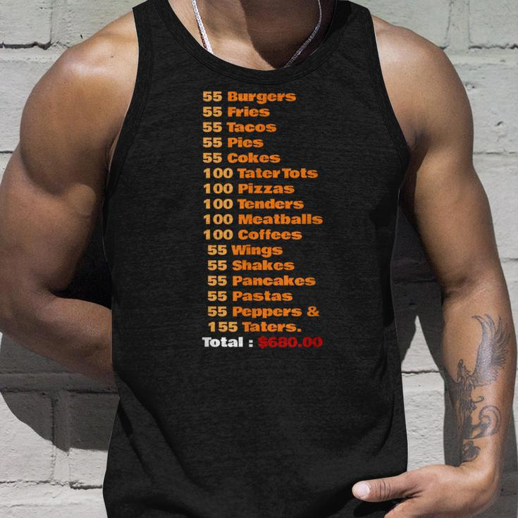 55 Burgers 55 Shakes 55 Fries Think You Should Leave Burgers Tank Top Gifts for Him
