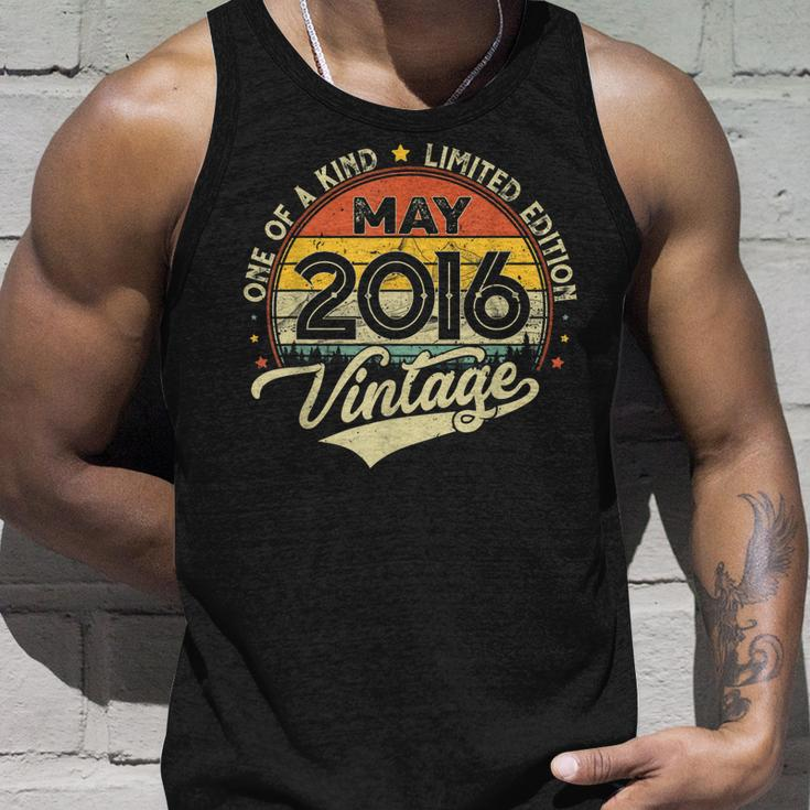 5Th Birthday Gifts 5 Years Old Retro Born In May 2016 Unisex Tank Top Gifts for Him