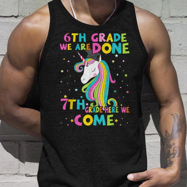6Th Grade Graduation Magical Unicorn 7Th Grade Here We Come Tank Top Gifts for Him