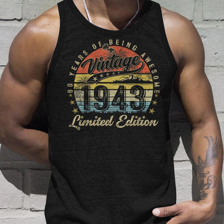 80 Year Old Vintage 1943 Limited Edition 80Th Birthday Tank Top Gifts for Him