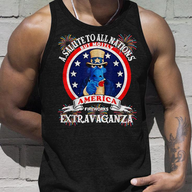 A Salute To All Nations But Mostly America Unisex Tank Top Gifts for Him