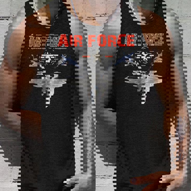 Air Force Vintage Rounde L Air Force Veteran Gift Unisex Tank Top Gifts for Him