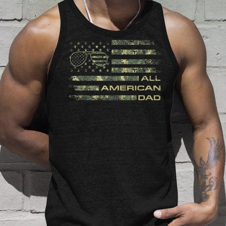 All American Dad 4Th Of July Fathers Day Camo Flag Unisex Tank Top Gifts for Him