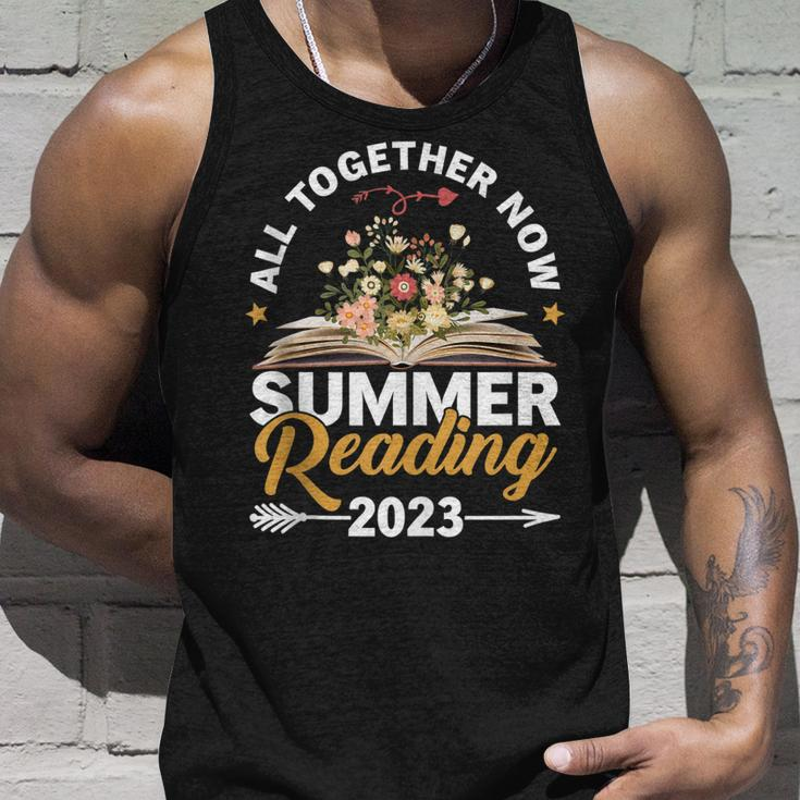 All Together Now Summer Reading 2023 Library Books Vacation Unisex Tank Top Gifts for Him