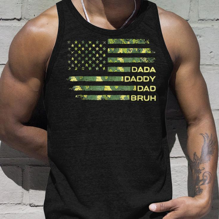 American Flag Usa Dada Daddy Bruh Fathers Day Unisex Tank Top Gifts for Him