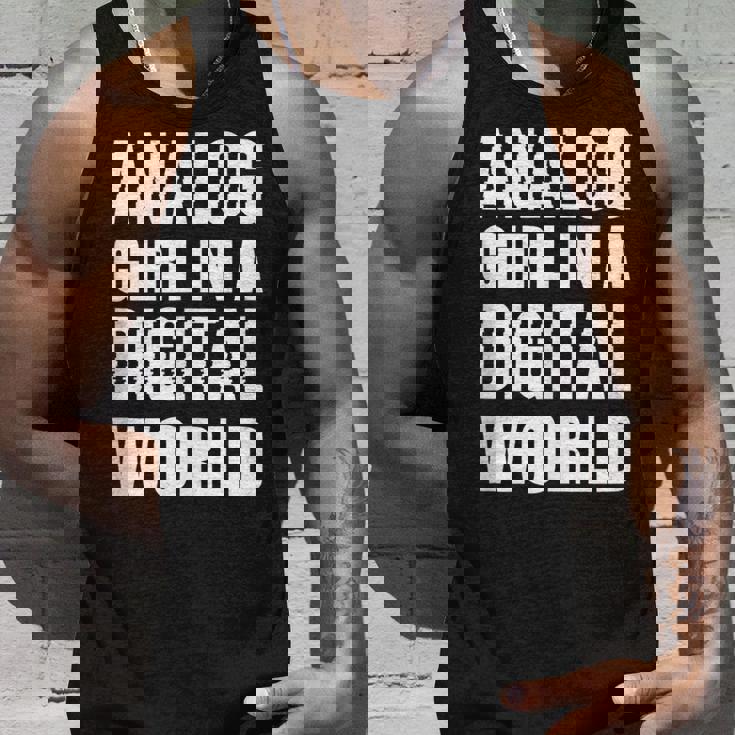 Analog Girl Logical Person Unisex Tank Top Gifts for Him