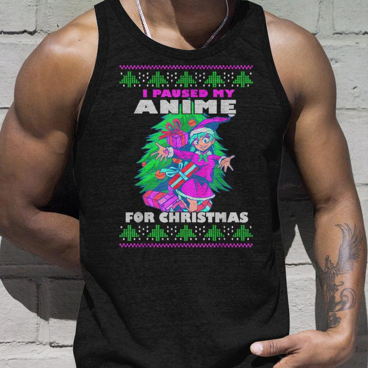 Anime Ugly Christmas Sweater Anime Ugly Sweater Party N Tank Top Gifts for Him