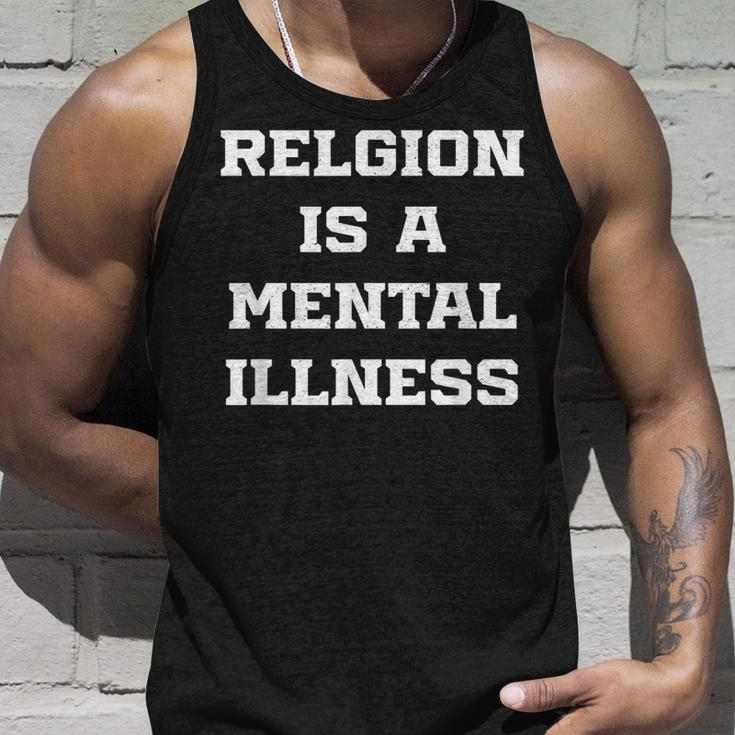 Anti Religion Should Be Treated As A Mental Illness Atheist Tank Top Gifts for Him