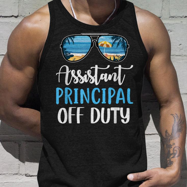 Assistant Principal Off Duty Beach Summer Last Day Of School Tank Top Gifts for Him