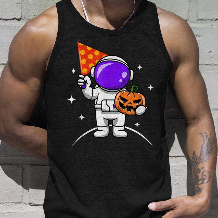 Astronaut Pumpkin Lazy Halloween Costume Cool Spaceman Tank Top Gifts for Him