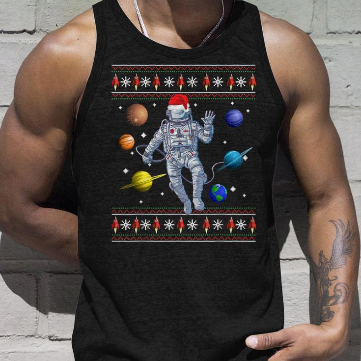 Astronaut Space Planets Lover Ugly Christmas Sweater Style Tank Top Gifts for Him