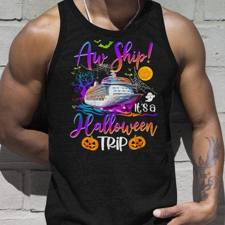 Aw Ship Halloween Cruise Squad Family 2023 Cruising Crew Tank Top Gifts for Him