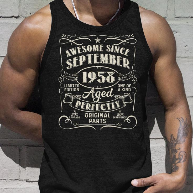 Awesome Since September 1958 65 Years Old 65Th Birthday Tank Top Gifts for Him