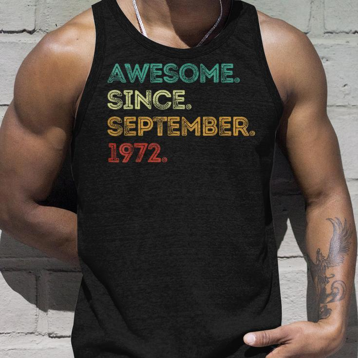 Awesome Since September 1972 51St Birthday 51 Years Old Tank Top Gifts for Him