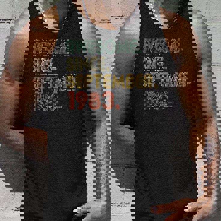 Awesome Since September 1983 40Th Birthday 40 Year Old Tank Top Gifts for Him