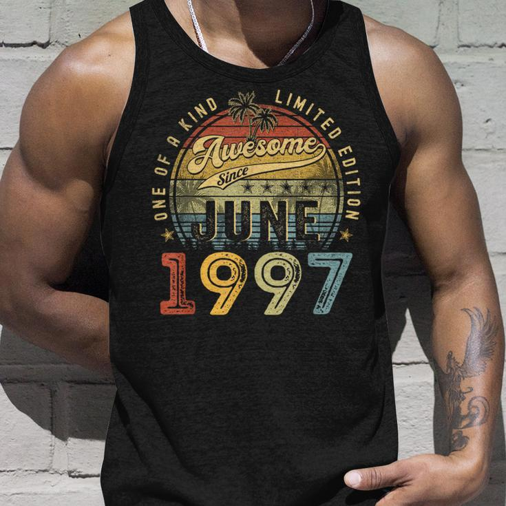 Awesome Since June 1997 Vintage 26Th Birthday Party Retro Unisex Tank Top Gifts for Him