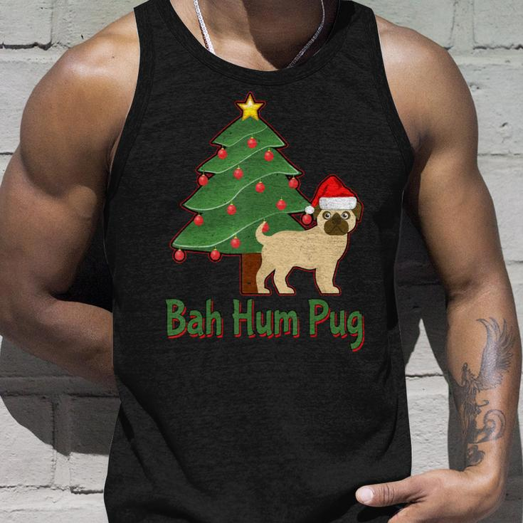Bah Hum Pug Awesome Thanksgiving Gif Unisex Tank Top Gifts for Him