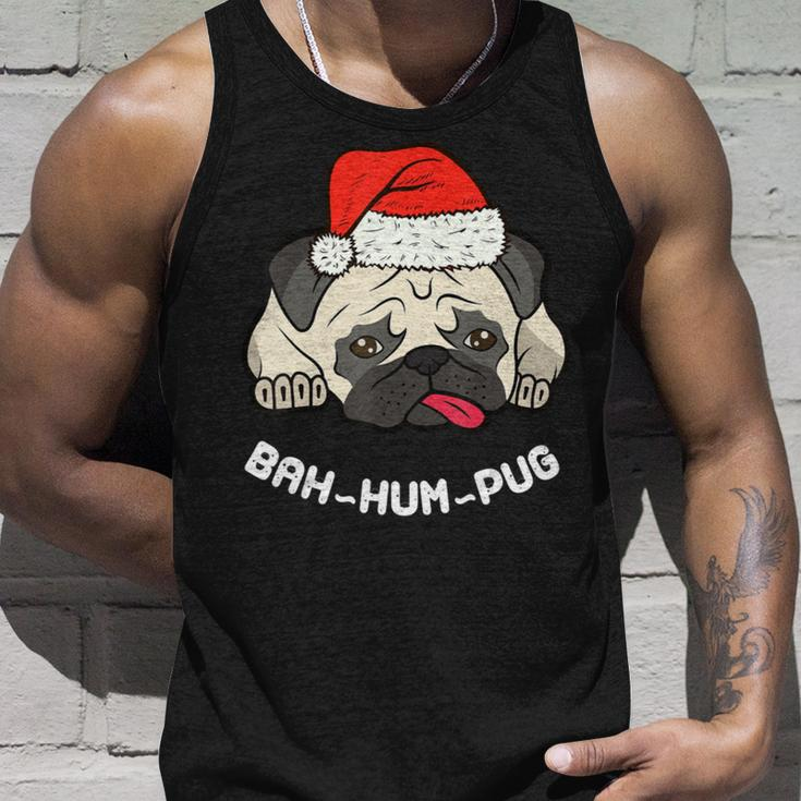 Bah Hum Pug Cute Funny Puppy Dog Pet Ch Unisex Tank Top Gifts for Him