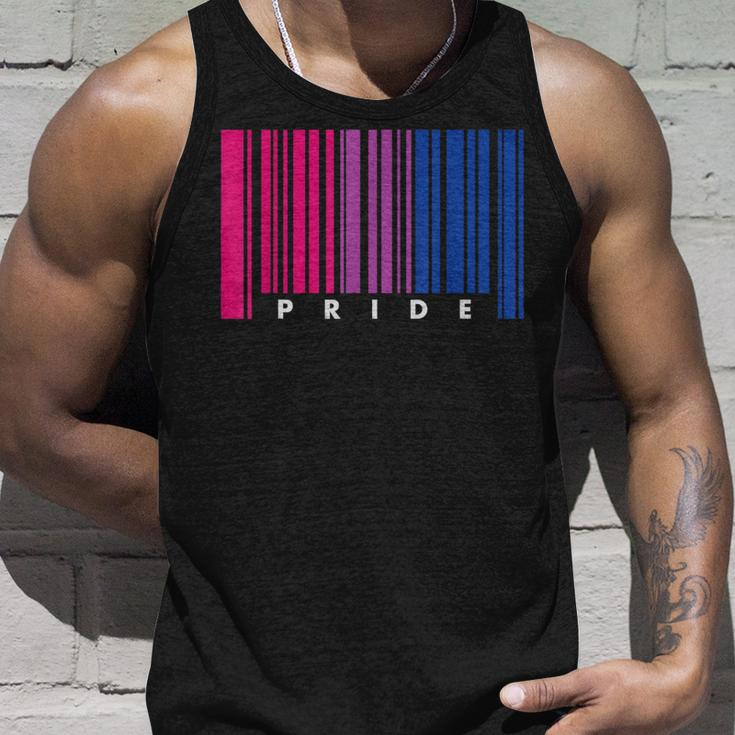 Barcode Bisexual Pride LgbtLesbian Gay Flag Gifts Unisex Tank Top Gifts for Him