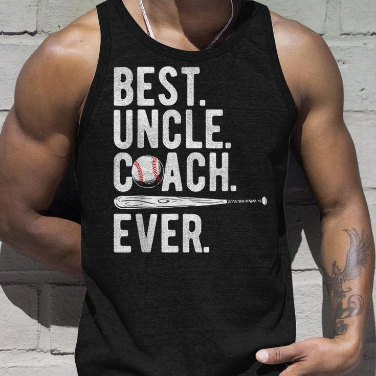 Baseball Best Uncle Coach Ever Proud Dad Daddy Fathers Day Unisex Tank Top Gifts for Him