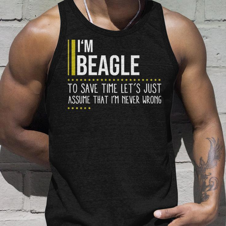 Beagle Name Gift Im Beagle Im Never Wrong Unisex Tank Top Gifts for Him