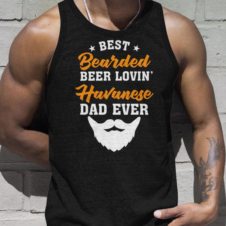 Beer Best Bearded Beer Lovin Shih Tzu Dad Funny Dog Lover Humor Unisex Tank Top Gifts for Him