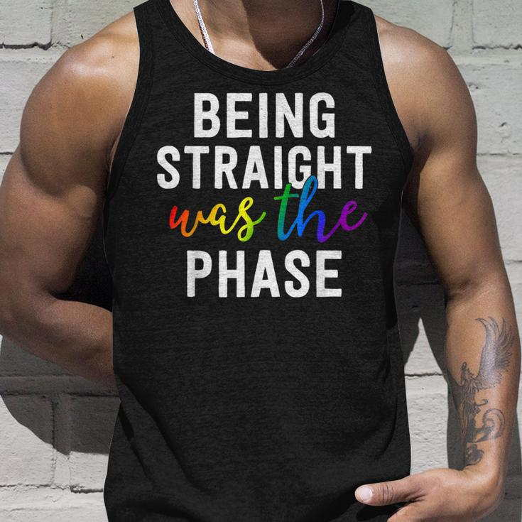 Being Straight Was The Phase Lgbt Gay Pride Closet Unisex Tank Top Gifts for Him