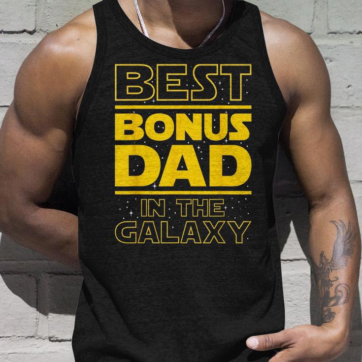 Best Bonus Dad In The Galaxy Stepfather Stepdad Grandpa Unisex Tank Top Gifts for Him