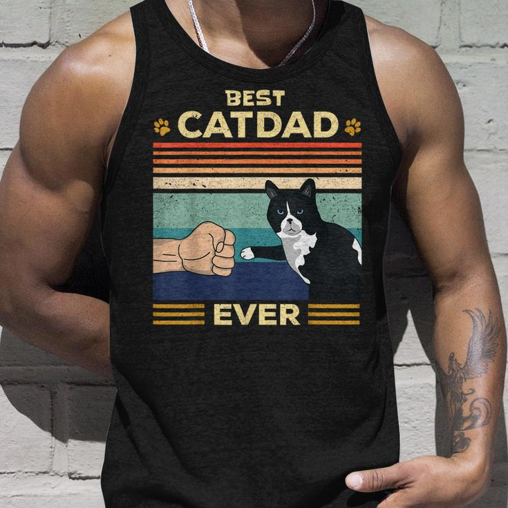 Best Cat Dad Ever Vintage Retro Cat Gifts Men Fathers Day Unisex Tank Top Gifts for Him