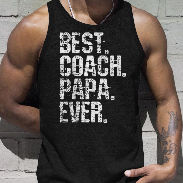 Best Coach Papa Ever Fathers Day Grand Daddy Unisex Tank Top Gifts for Him