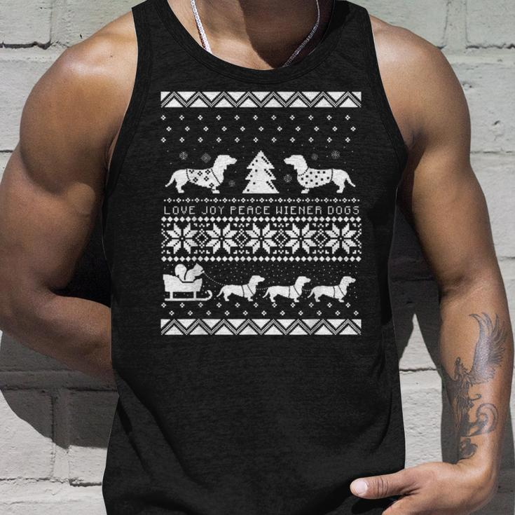 Best For Dachshunds Lover Dachshunds Ugly Christmas Sweaters Tank Top Gifts for Him