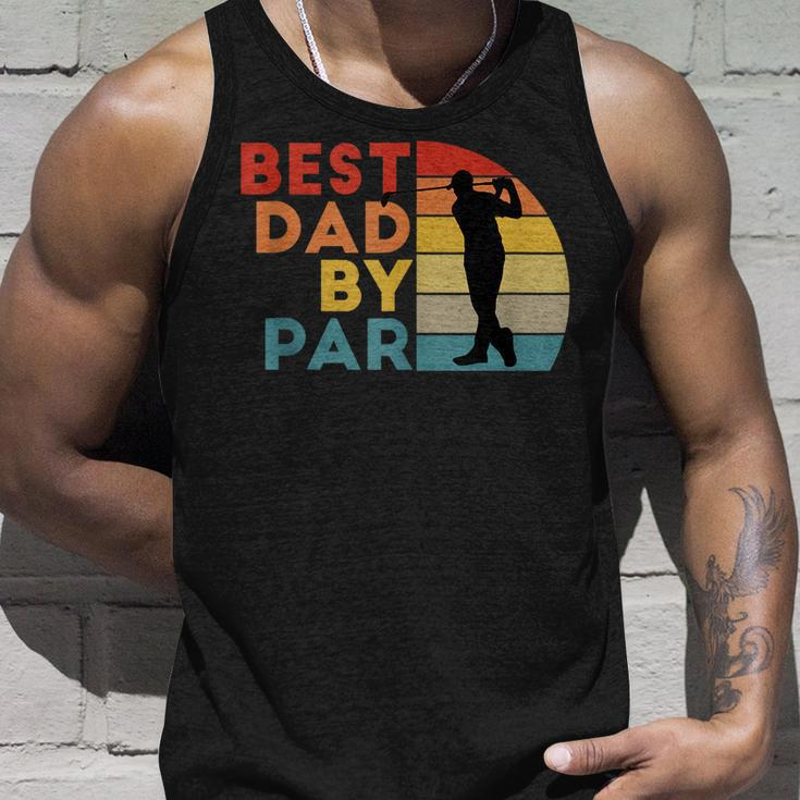 Best Dad By Par Daddy Golf Lover Golfer Fathers Day Unisex Tank Top Gifts for Him