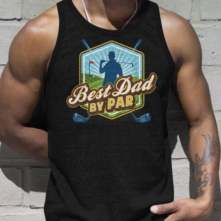 Best Dad By Par Fathers Day For Dad Golf Unisex Tank Top Gifts for Him
