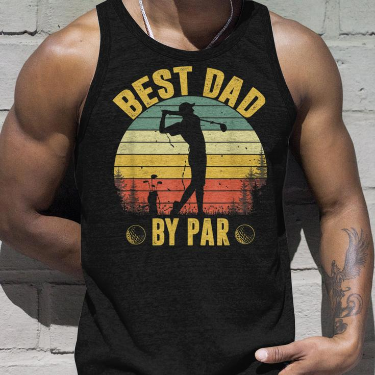 Best Dad By Par Fathers Day Golfing Unisex Tank Top Gifts for Him