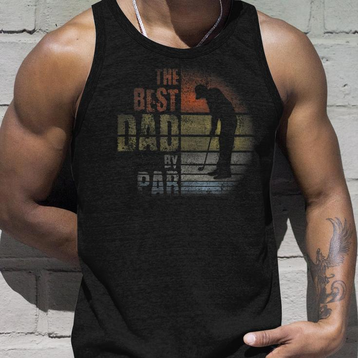 Best Dad By Par Gift 4 Dad Golfing Golf Dad Unisex Tank Top Gifts for Him
