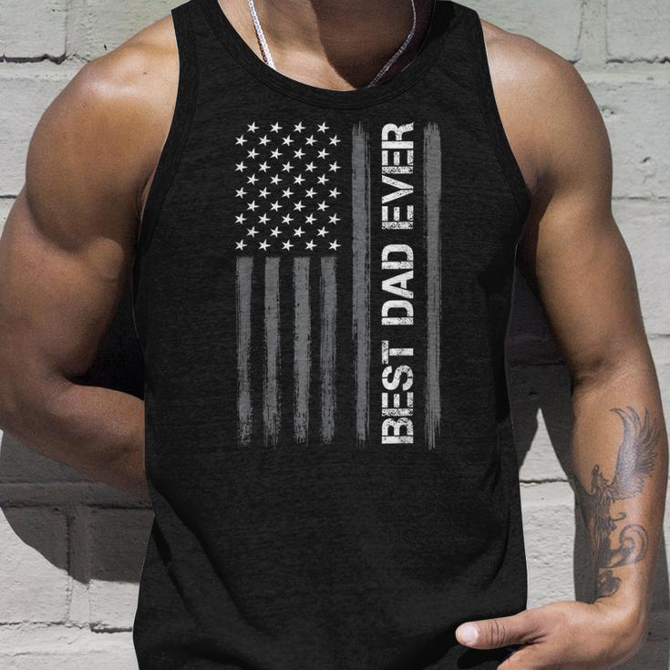 Best Dad Ever American Flag Funny Fathers Day For Unisex Tank Top Gifts for Him