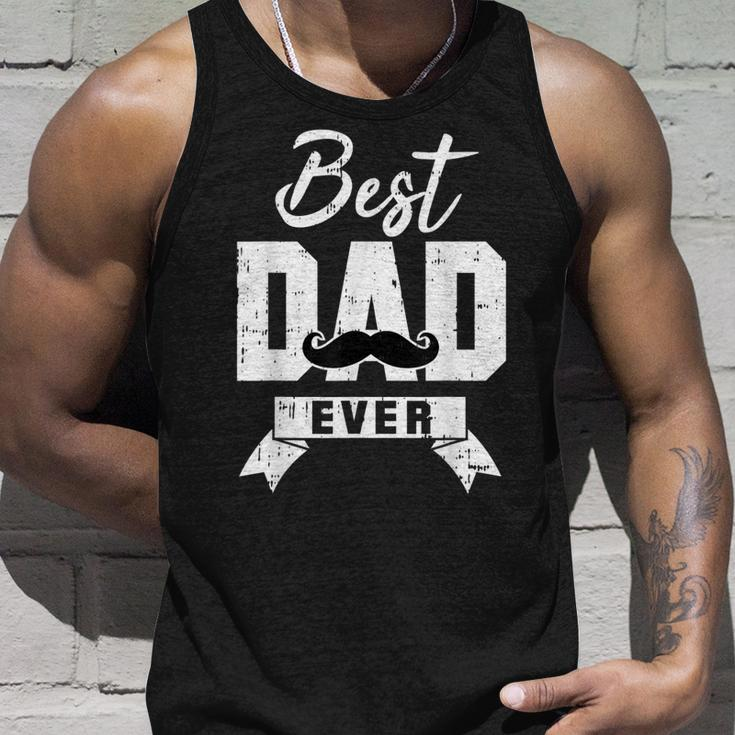 Best Daddy Awesome Dad Mustache Fathers Day Outfit Unisex Tank Top Gifts for Him