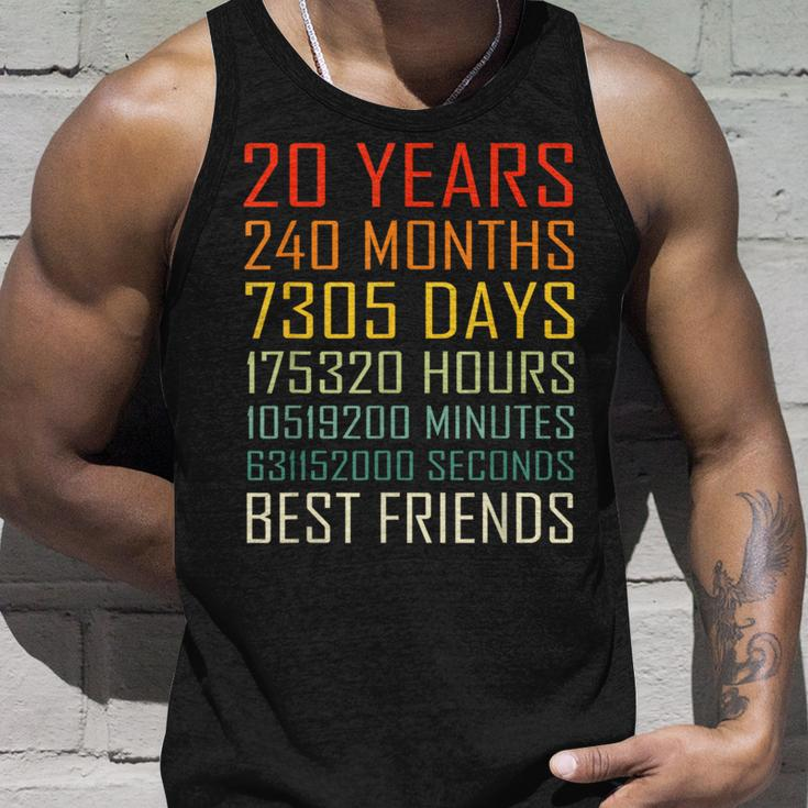 Best Friends Vintage 20 Years Friendship Anniversary Tank Top Gifts for Him