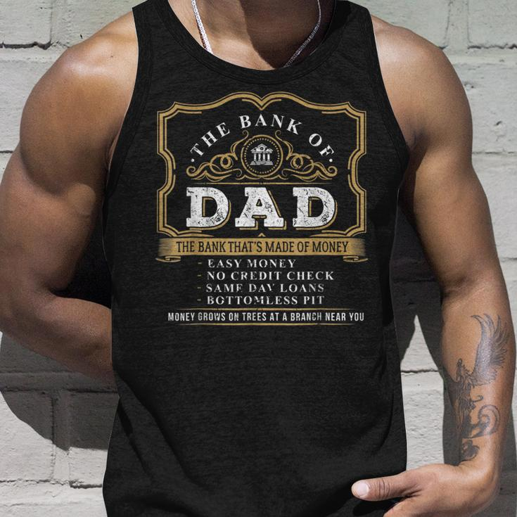 Best Funny Fathers Day Gift 2021 The Bank Of Dad Unisex Tank Top Gifts for Him