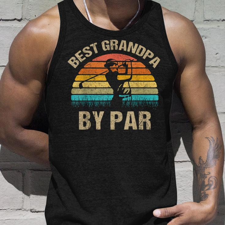 Best Grandpa By Par Fathers Day Golf Unisex Tank Top Gifts for Him